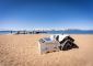 BEBOT cleaning up waste at the Tahoe Beach Club. Photo Courtesy of Katy Jo Caringer of ECO-CLEAN Solutions. 