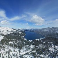 Mountain view of Donner Lake