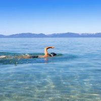 Swimming in cold water can be beneficial to your well-being. Photo by Christian Francisco. 