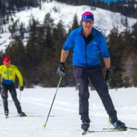 Cross-country skiing is a world-renowned winter workout. Credit: Tahoe Donner XC Center.