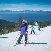 Learning to ski at Diamond Peak. Photo by Chris Bartkowski, courtesy of Diamond Peak Ski Resort.