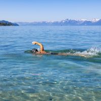 Swimming in cold water is an exhilarating experience, but comes with many risks. Make sure to prioritize safety! Photo courtesy of Kirsten Alexis, and taken by Christian Francisco.