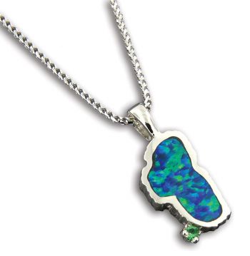 Bluestone Jewelry, Free Sterling Silver Lake Tahoe Pendant