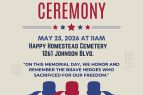 American Legion Post 795, Memorial Day Remembrance Ceremony