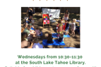 South Lake Tahoe Library, Early Literacy Storytime