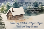 Tahoe Tap Haus, Holiday Postcard Workshop