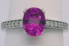 Steve Schmier's Jewelry, Custom Pink Sapphire Diamond Ring