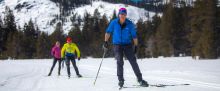 Cross-country skiing is a world-renowned winter workout. Credit: Tahoe Donner XC Center.