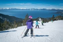 Learning to ski at Diamond Peak. Photo by Chris Bartkowski, courtesy of Diamond Peak Ski Resort.
