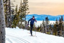 Martin Benes cross-country skiing, a discipline he is locally and internationally recognized for elite coaching. Photo Credit: Scott's Shots Photography.