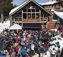 Get your retro ski outfits ready for Le Chamois' apres party! Photo Credit: Le Chamois