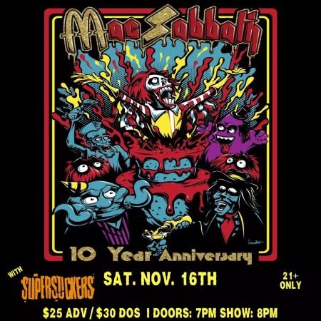 Crystal Bay Casino, Mac Sabbath & The Supersuckers