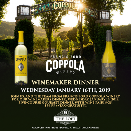 The Loft Theatre, Francis Ford Coppola Winemaker Dinner