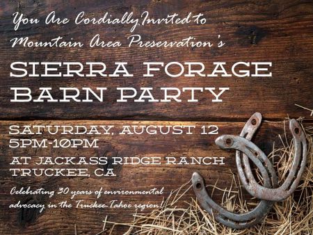 Mountain Area Preservation, Sierra Forage Barn Party