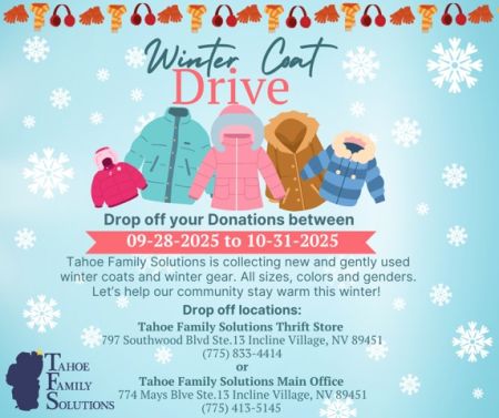 Tahoe Family Solutions, Winter Coat Drive