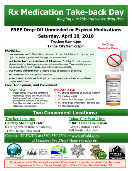 TT-FWDD, Free Prescription Medication Take-back Day