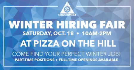 Tahoe Donner, Winter Hiring Fair