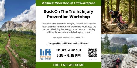 Lift Workspace, Wellness Workshop - Back On The Trails: Injury Prevention Workshop
