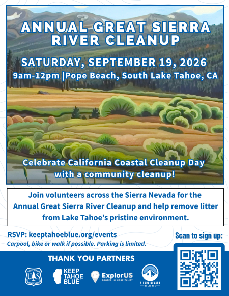 Keep Tahoe Blue, Great Sierra River Cleanup