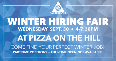 Tahoe Donner, Winter Hiring Fair