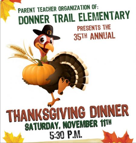 Donner Trail Elementary School, Thanksgiving Dinner fundraiser for Donner Trail Elementary