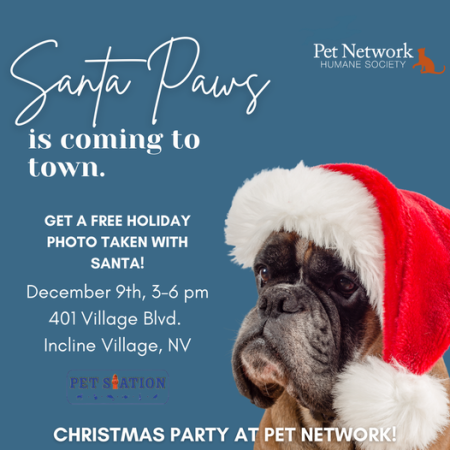 Pet Network Humane Society, Photos with Santa Paws