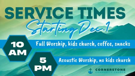 Cornerstone Church, Winter Worship Service