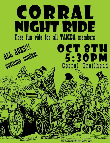 South Lake Tahoe Events, Corral Trail Night Bike Ride