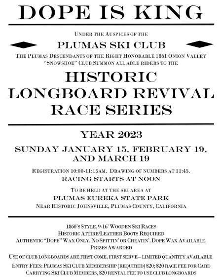 Plumas Ski Club, Historic Longboard Revival Race Series