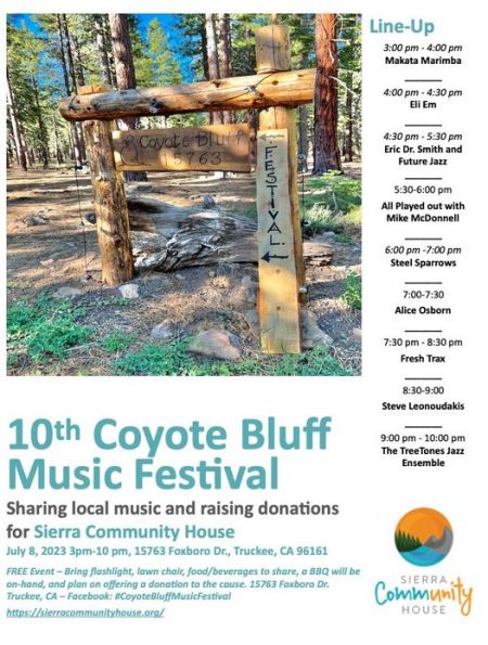 Sierra Community House, Coyote Bluff Music Festival