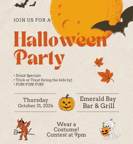 Emerald Bay Bar & Grill, Halloween Party