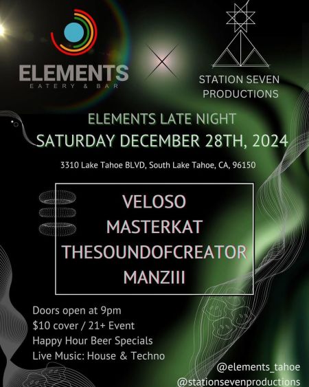 Elements Eatery & Bar, Elements Late Night