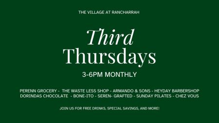 Dorinda's Chocolates & Essentials, Third Thursdays at The Village