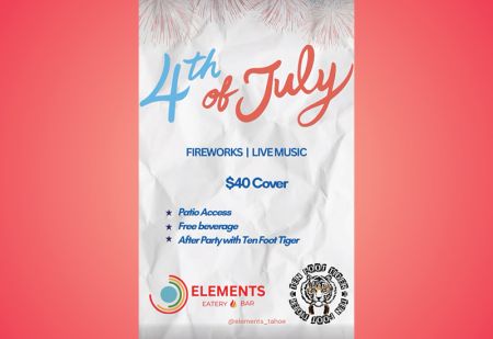 Elements Eatery & Bar, 4th of July Celebration with Ten Foot Tiger