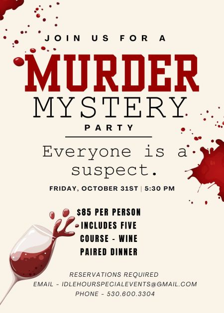 The Idle Hour, Murder Mystery Party & Dinner
