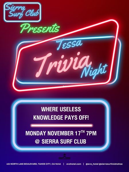 Sierra Surf Club, Tessa Trivia Night