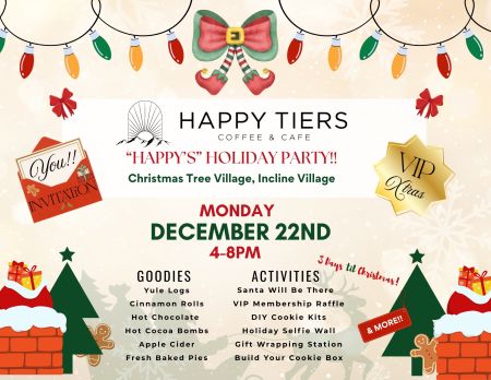 Happy Tiers Cafe, "Happy's" Holiday Party