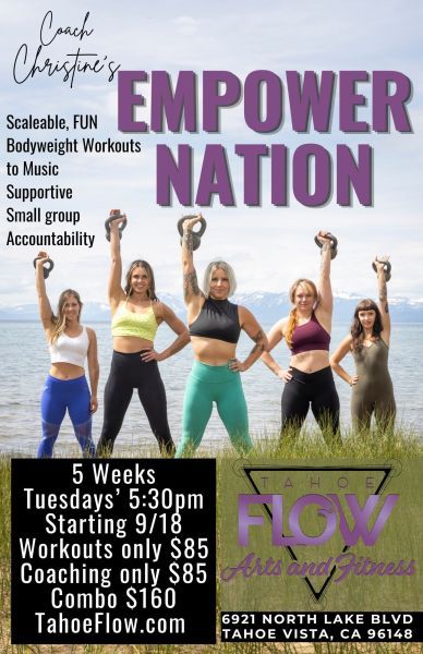 Tahoe Flow Arts & Fitness, Empower Nation - Group Workout