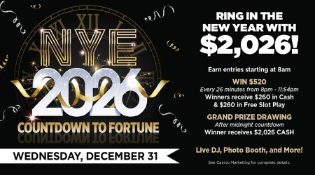 Grand Lodge Casino, New Year's Eve Party