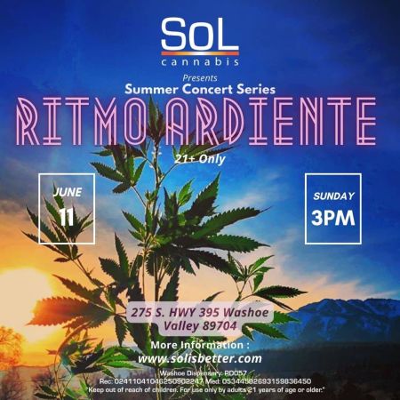 SoL Cannabis, SoL Sunday Summer Music Series – Ritmo Ardiente