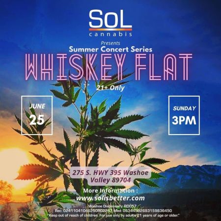SoL Cannabis, SoL Sunday Summer Concert Series – Whiskey Flat