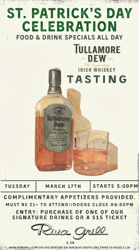 Riva Grill, Tullamore D.E.W. Whiskey Tasting