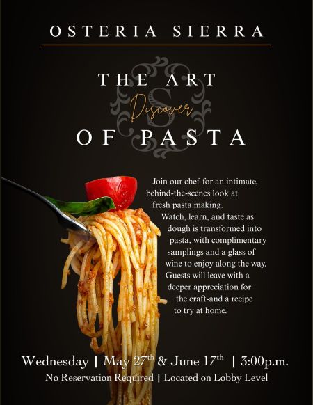 Osteria Sierra, "The Art of Pasta": Behind the Scenes w/ our Chef