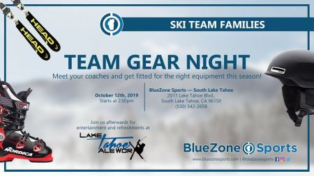Lake Tahoe AleWorX, BlueZone Sports - Team Gear Night