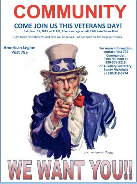 American Legion Post 795, Veterans Day Cere