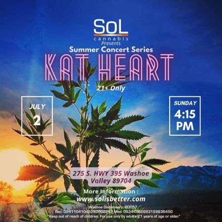 SoL Cannabis, SoL Sunday Summer Concert Series – Kat Heart