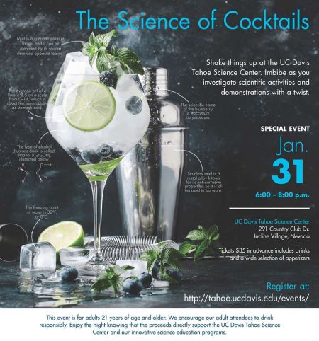 UC Davis Tahoe Science Center, Science of Cocktails