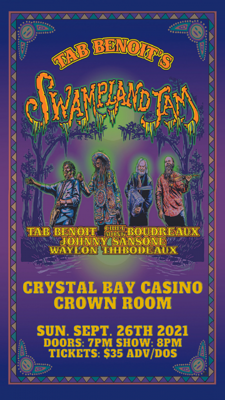 Crystal Bay Casino, Tab Benoit's Swampland Jam