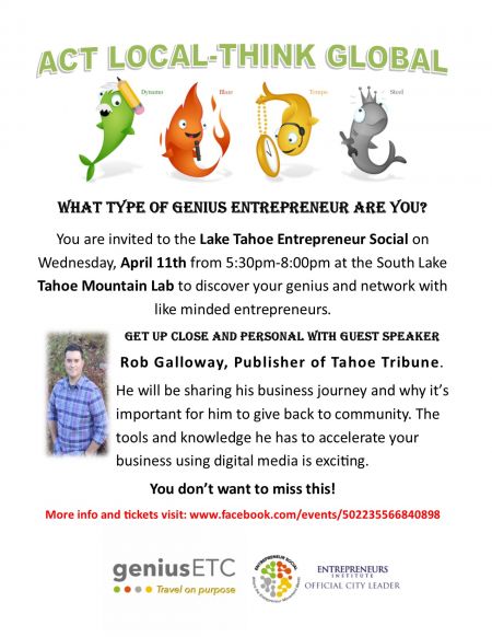 GeniusU, Think Local-Act Global Entrepreneur Social