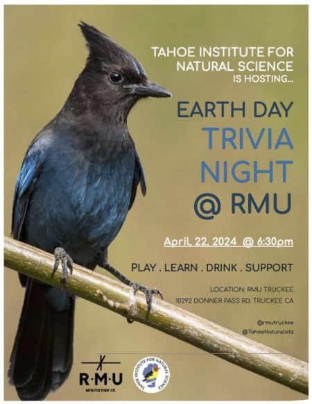 Tahoe Institute for Natural Science, Earth Day Trivia Night